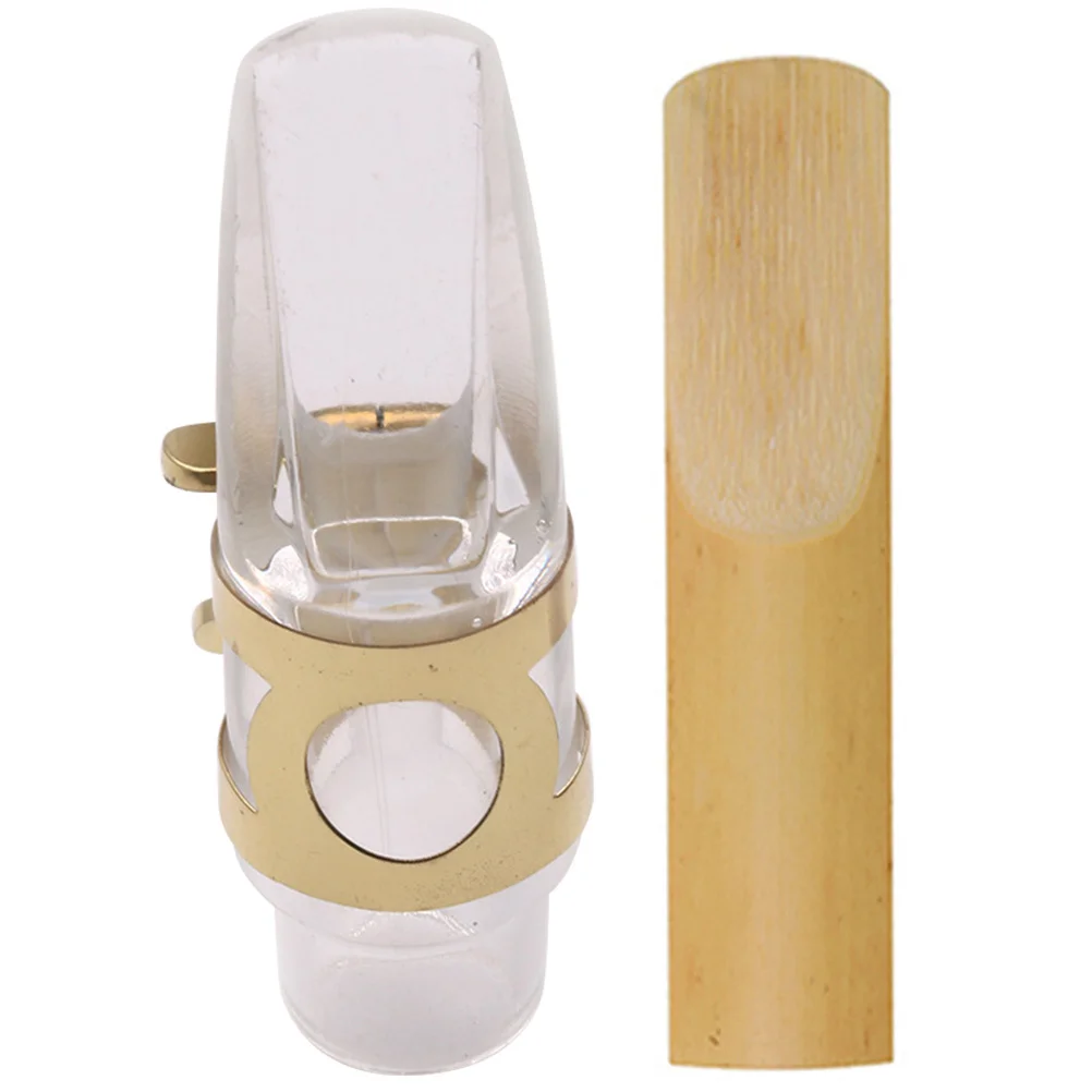 

1 set Saxophone Kit Reed Ligature Polished Finish Lightweight For Alto Accessories Saxophone Mouthpiece Alto Sax Mouthpiece Sax