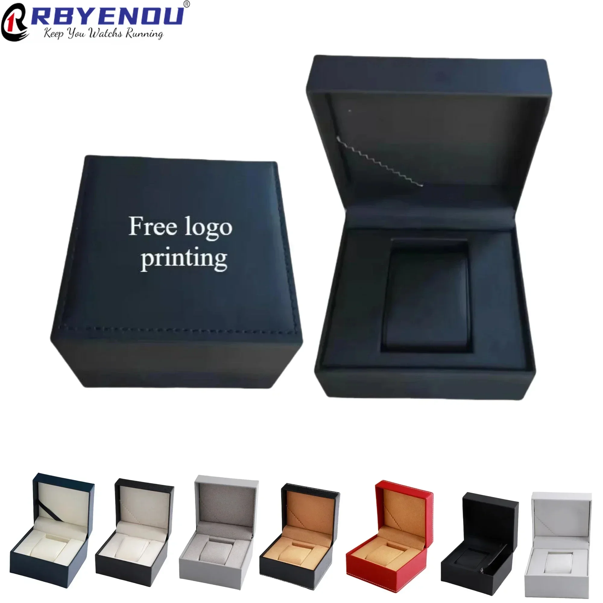 Exquisite High-quality Multiple Colors Watch Case Box Free Customized Logo Personal Gift Business Transportation Organizador Box