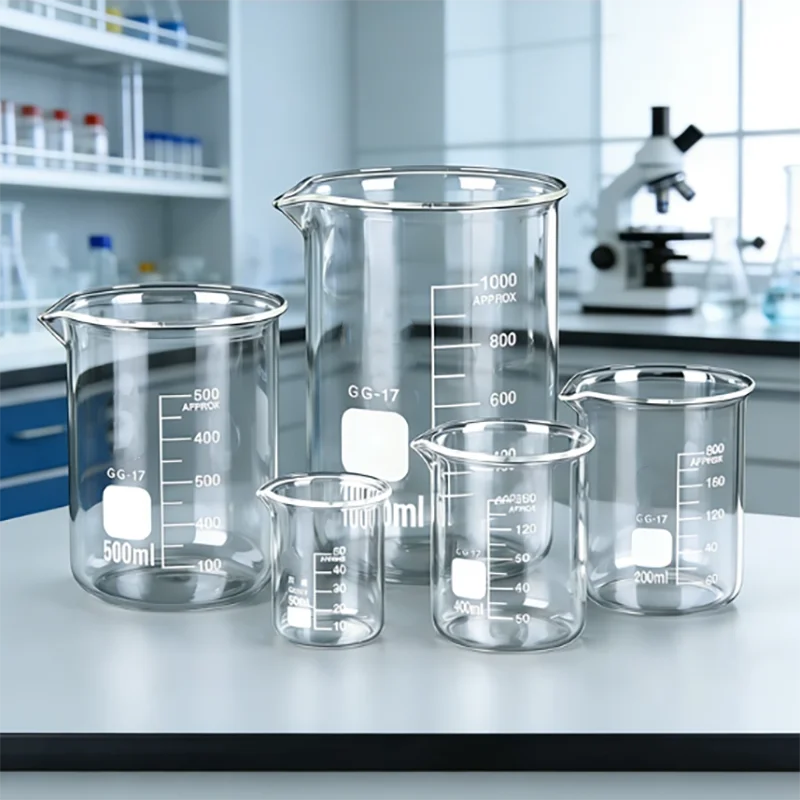 5PCS Laboratory glass beaker 50 100 150 250 500 800 1000 2000 3000 5000ml graduated measuring cup