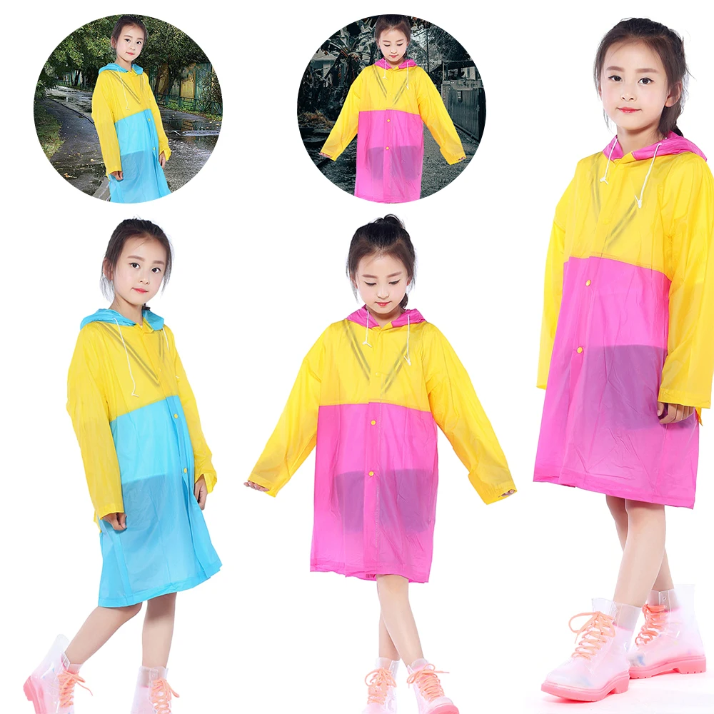 Creative Cartoon Kids Raincoat Non-disposable Waterproof Rain Coat Durable Convenient Endorsement Raincoat Unisex