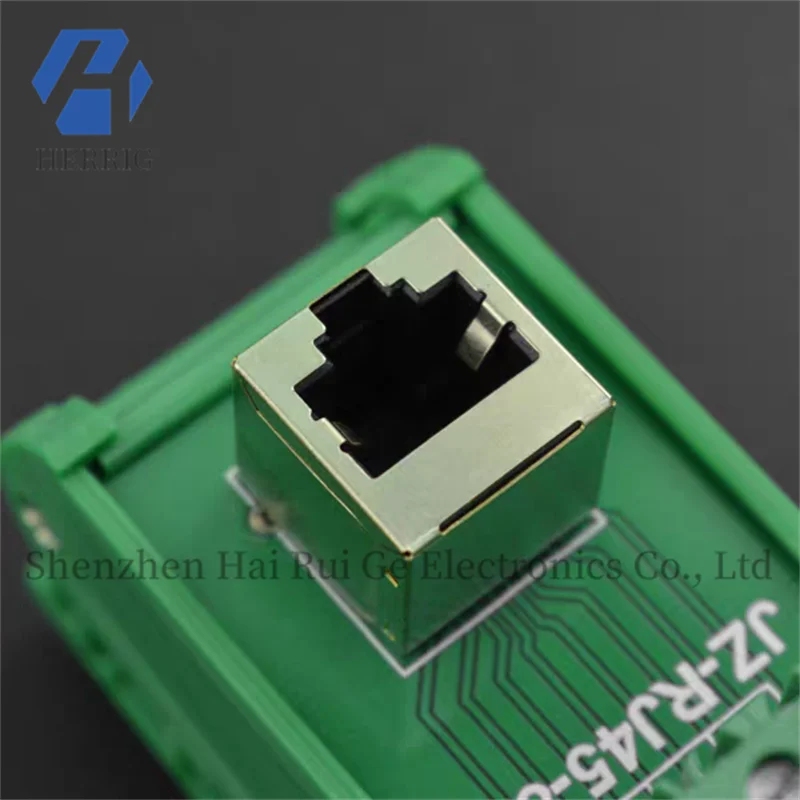 DIN rail RJ45 terminal adapter - vertical/horizontal