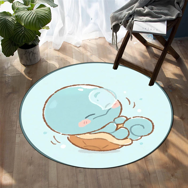 Pokemon round carpet cute Pikachu cute decoration anime rug area rug decoracion rugs for bedroom door mat room decor kawaii rug