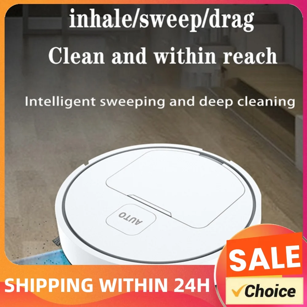 Wet Mopping Vacuum Cleaner USB Rechargeable Quiet Cleaning Robot Vacuum Smart Navigation To Avoid Objects for Home Floor Washing