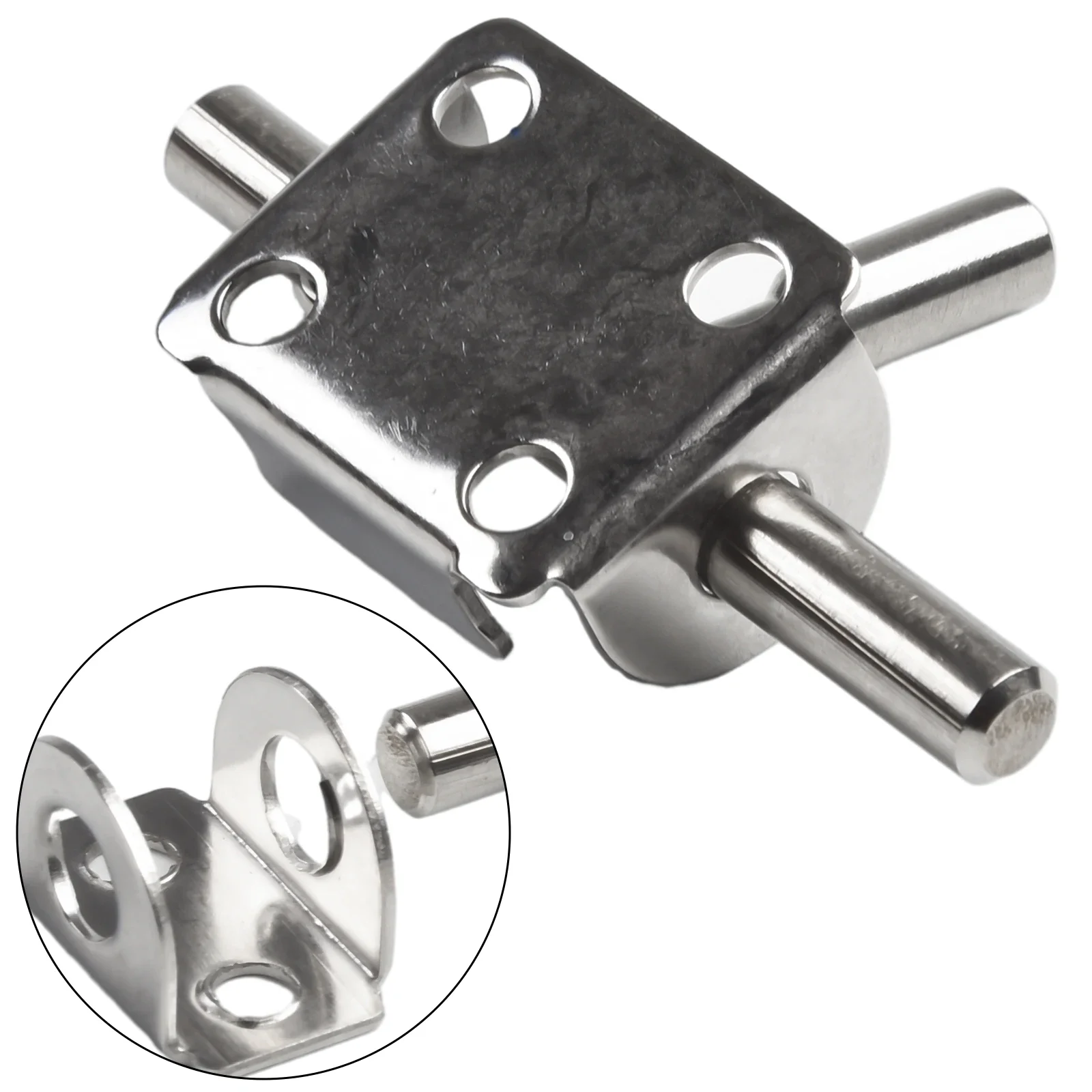 Edelstahl Türriegel Schloss Haspe Home Rostfrei Sicherheit Silber Schieberiegel Möbel Hardware Reparatur Praktisch