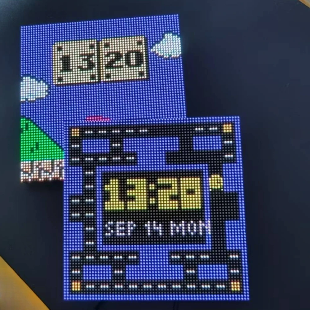 Creative Desktop Ornaments, E-sports Room Decorations, Pixel Screens, Clocks, Gifts