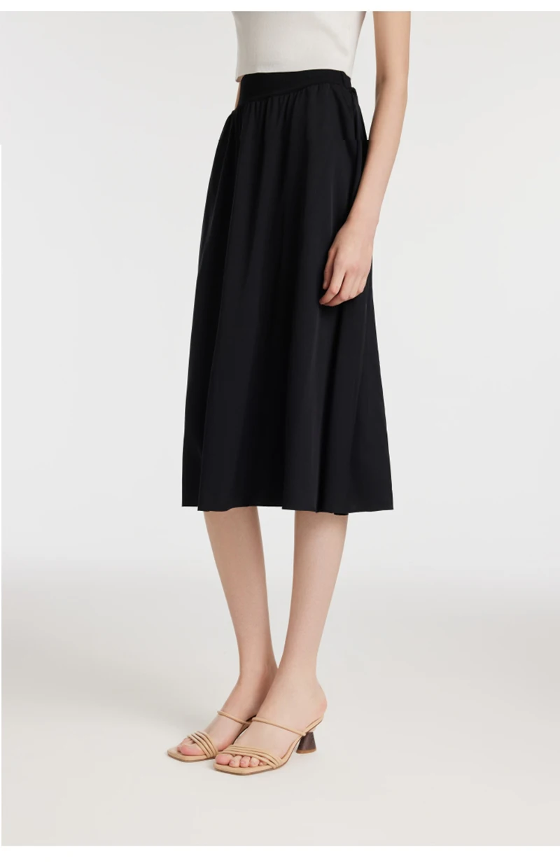 100%  Natural Silk Women's Half-Dress Simple and Elegant, Comfortable, Semi-Dress for Business Leisure, Soft Lightweight