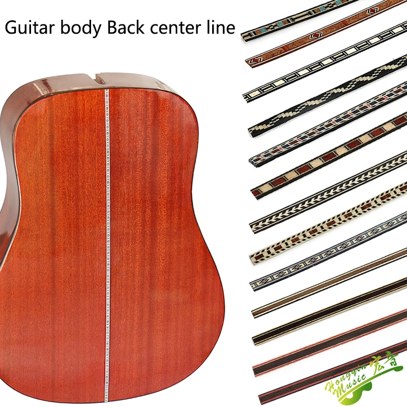 

20PCS 570mm Guitar back panel center decoration line Guitar Binding Inlay Body Project Purfling Strip Guitar parts wood