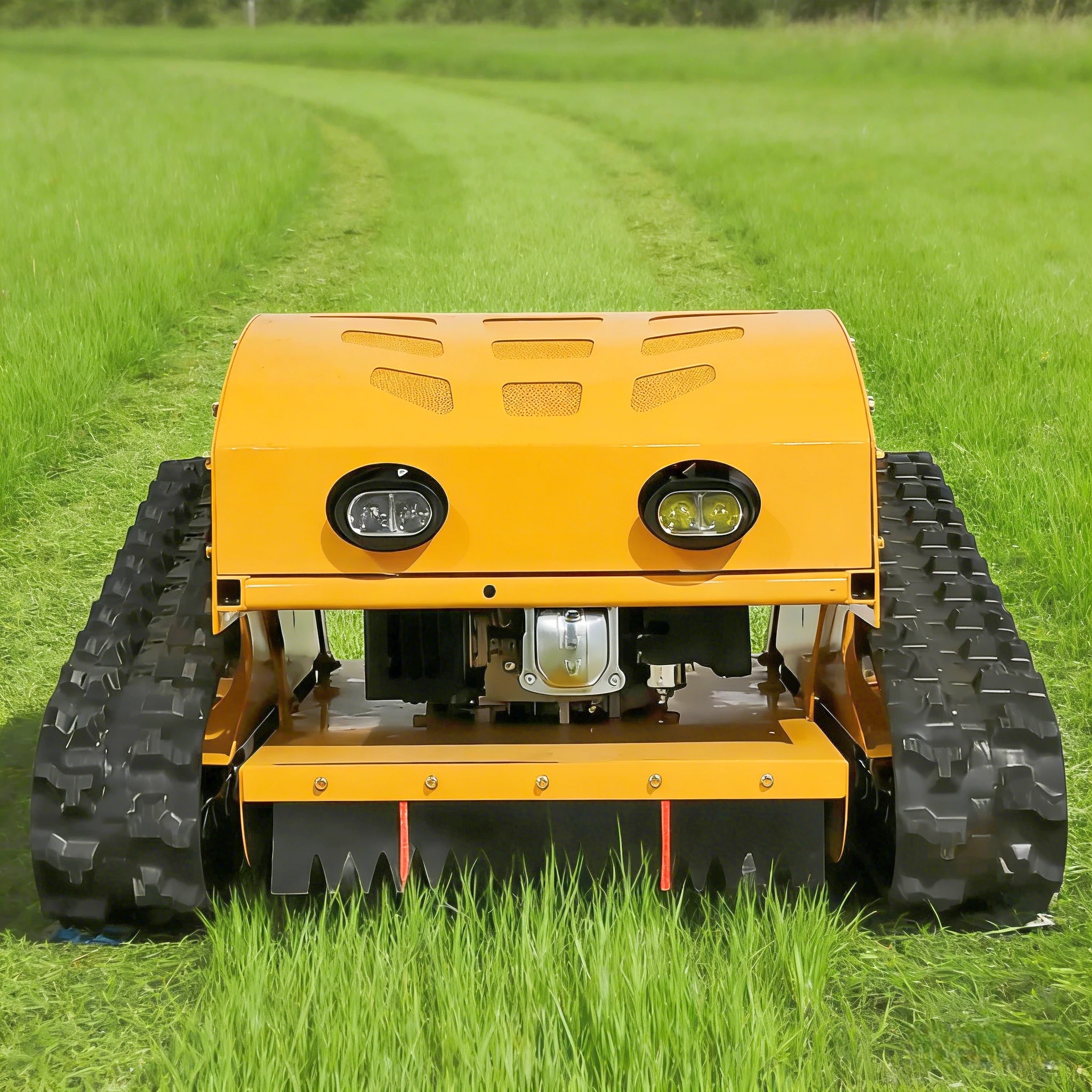 Electric Start Remote Control Lawn Mower, High Efficiency Garden Tool for Large Area Maintenance Customized Fast delivery