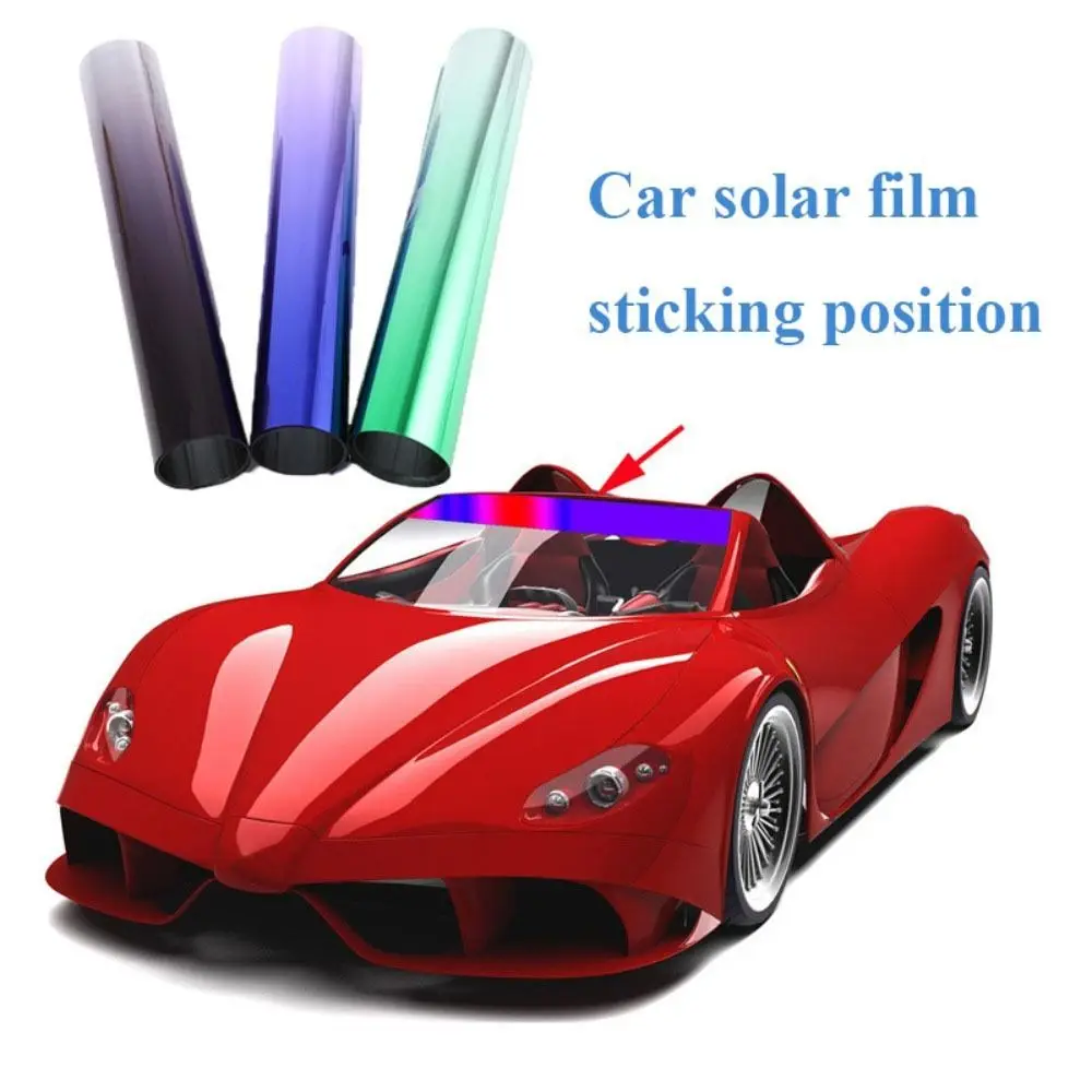 Car Sun Shade Front Windshield Sunshade Protector Solar Window Tint Film Heat Insulation Color Changing Film Universal