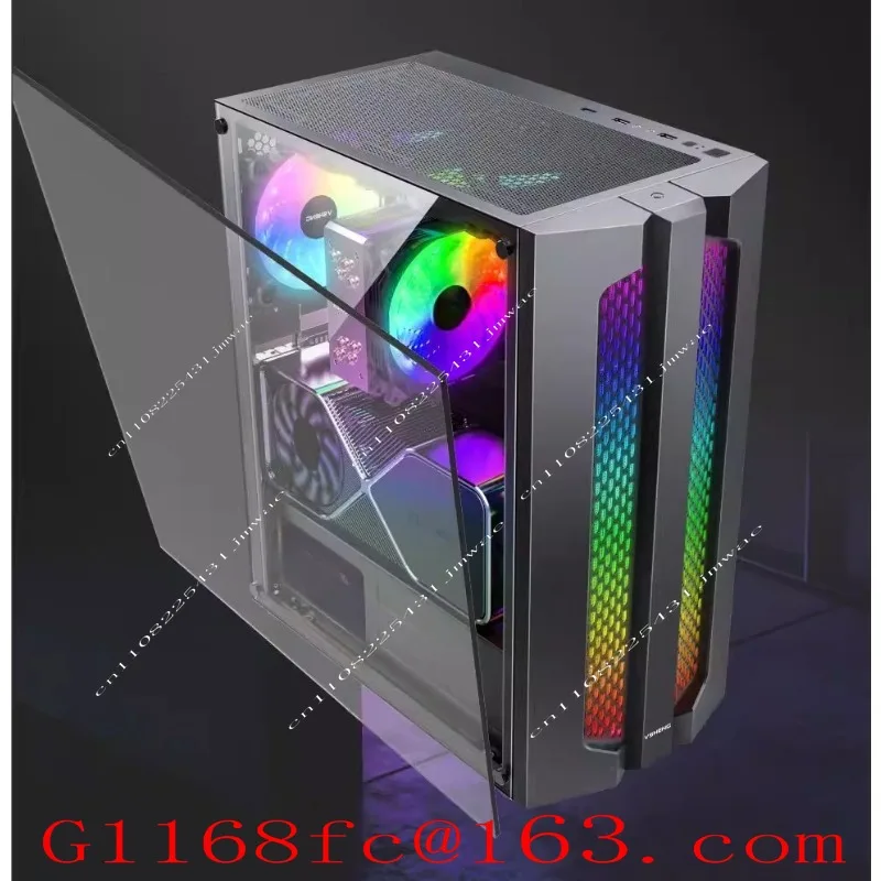 Support X79  X99 dual server motherboard desktop computer RGB back wired chassis E-ATX