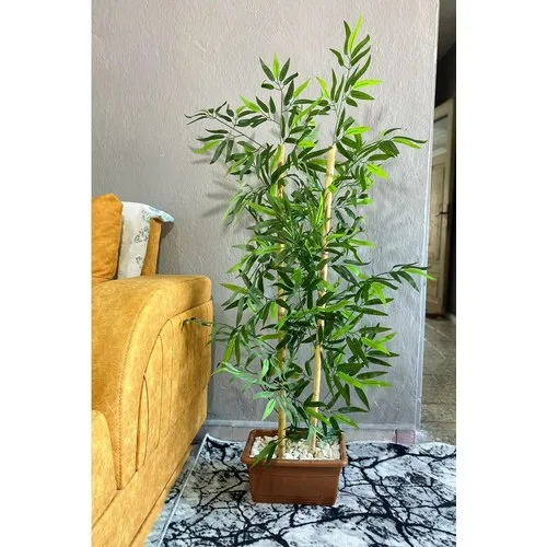 Gardenonya Artificial Petals Bamboo Tree 2 Bodied Densely Foliaged