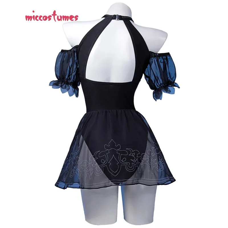 

25COShaikyuu женский 2B производственный сексуальный цельный купальник с лямкой на шее и открытой спиной, купальный костюм с контролем живота