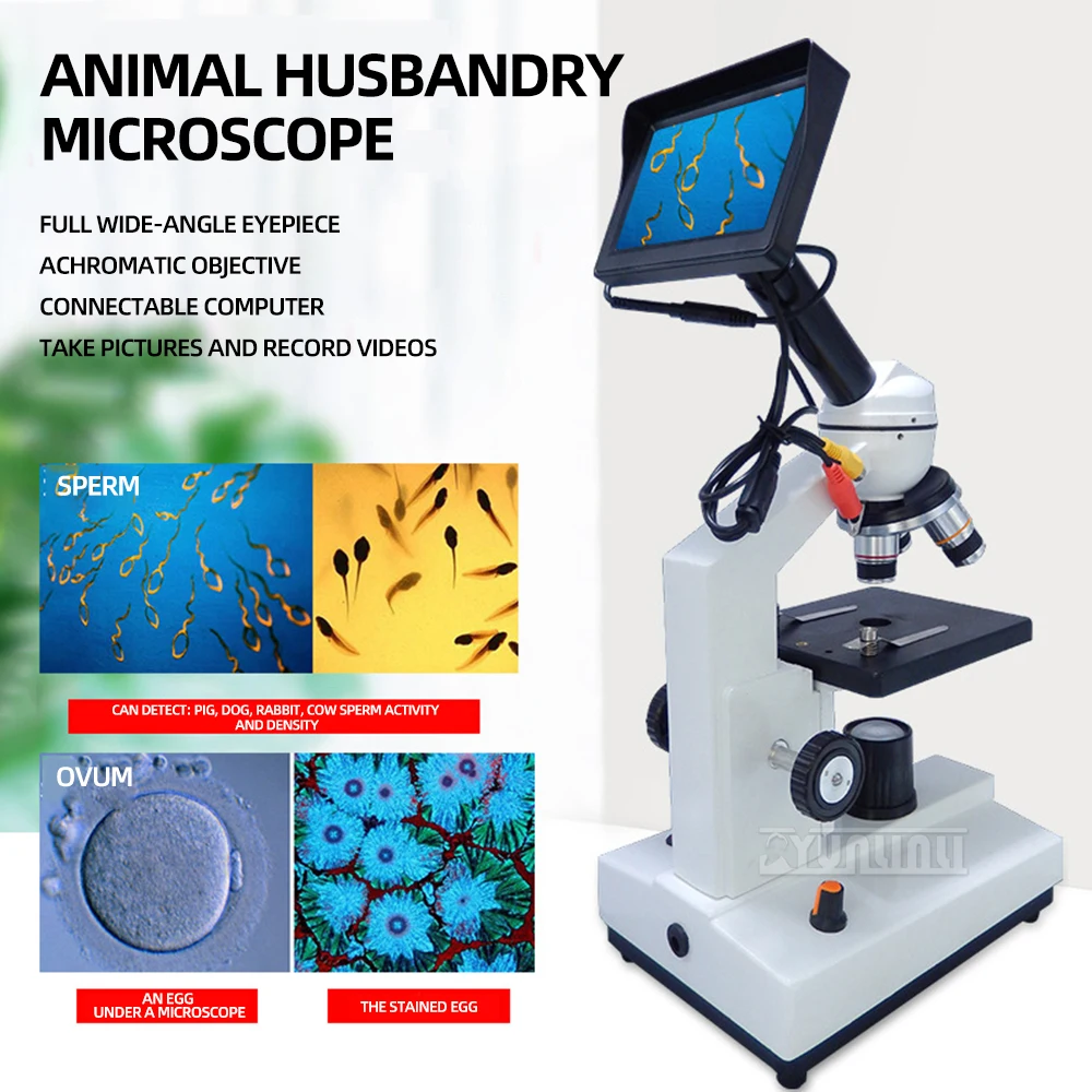 Aquaculture Microscope for Detection of Sperm, Microorganisms, Algae, Probiotics in Agriculture,Animal Husbandry 2025 NEW