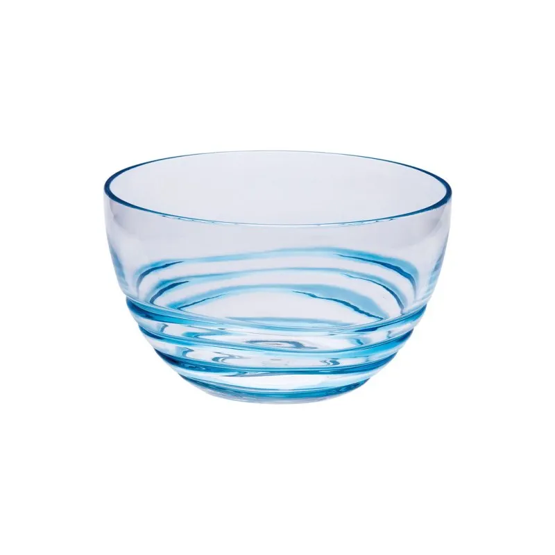 Tazones de servir acrílicos con diseño en espiral, tazones pequeños de plástico irrompibles, tazones para sopa, ensalada y cereales, libres de BPA