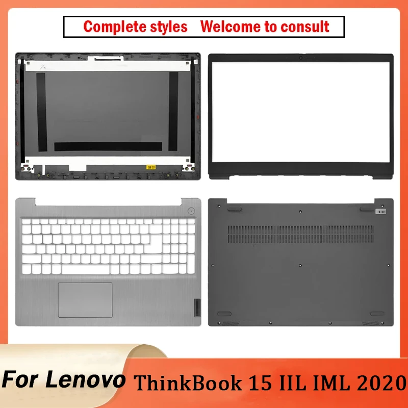 

Новый чехол для ноутбука Lenovo ThinkBook 15 IIL IML 2020, задняя крышка ЖК-дисплея/передняя рамка/петли/упор для ладони/Нижняя крышка серебристого цвета