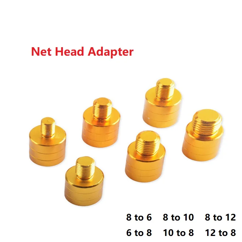 Fishing Net Rod Pod Connector M6/M8/M10/M12 Screw Net Head Adapter Fishing Landing Harpoon Dip Parts N0341