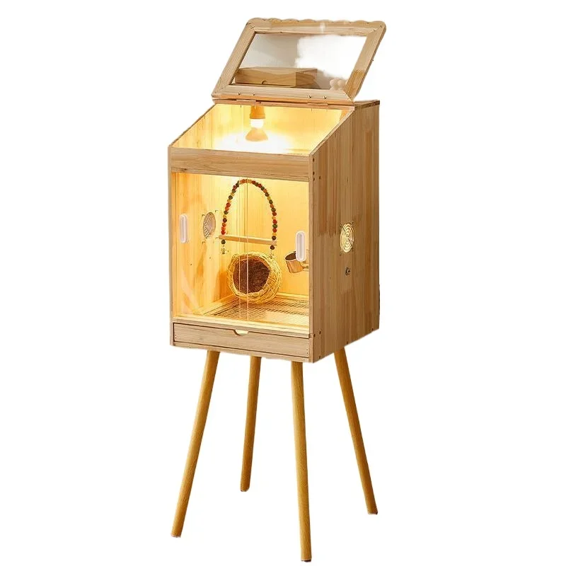 parrot incubator, constant temperature for young birds, feeding box, autumn and winter cage for fledglings