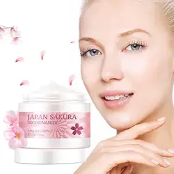 Japan Sakura Essenz Creme Hyaluron säure Anti-Aging Winkles Serum Feuchtigkeit creme Kirschblüten Bleaching Creme Hautpflege