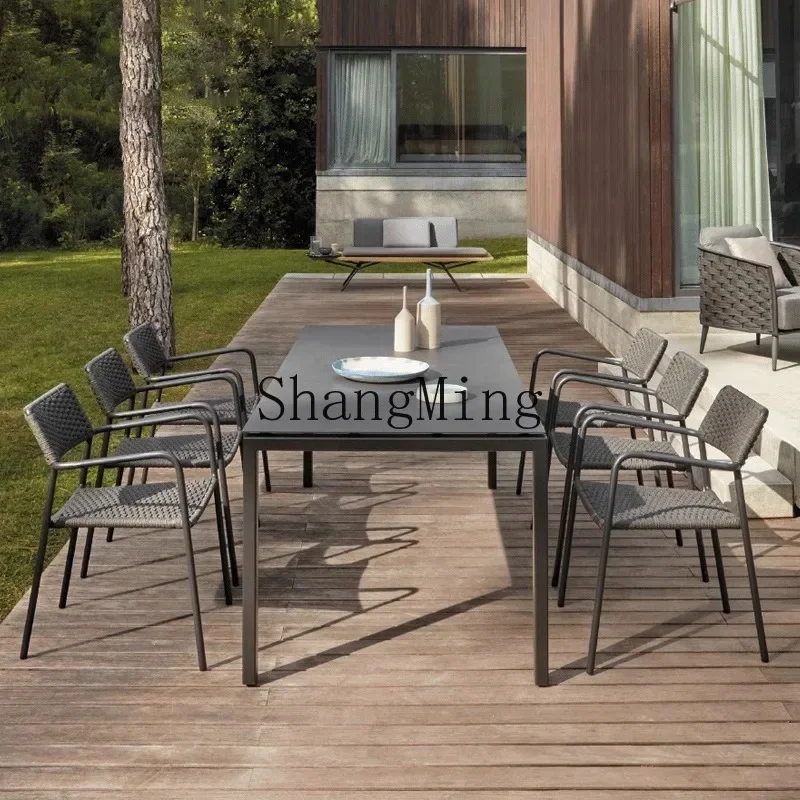 CL Tisch und Stühle, Innenhof, Garten, Balkon im Freien, Freizeit, Rattanstuhl, Kombination, Terrasse, Rattangeflechtung