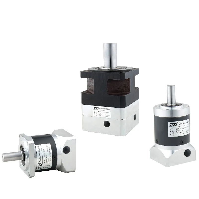 60mm Round Flange Right Angle Planetary Gearbox Reducer One Stage Reduction Ratio 3:1-10:1 for Servo Motor ZDWE Series
