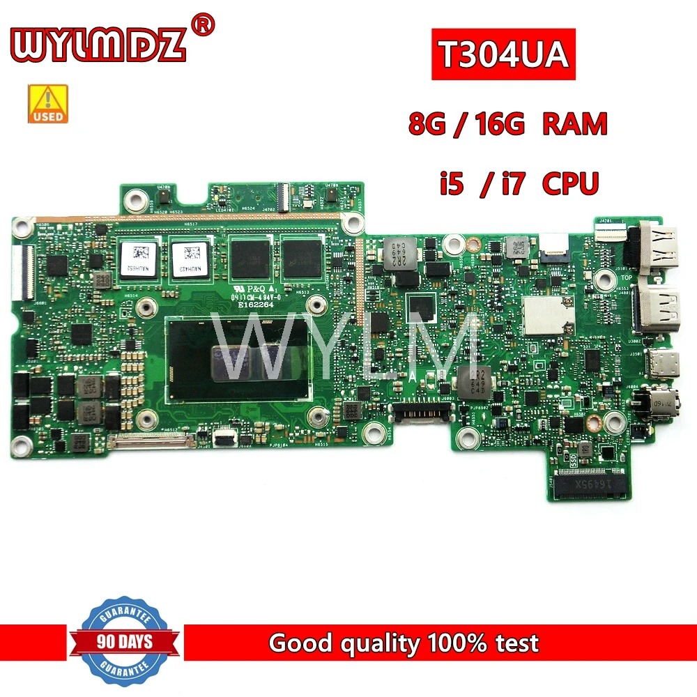 

T304UA i5 / i7CPU 8G / 16G RAM Mainboard For Asus Transformer 3 Pro T304 T304U Laptop Motherboard