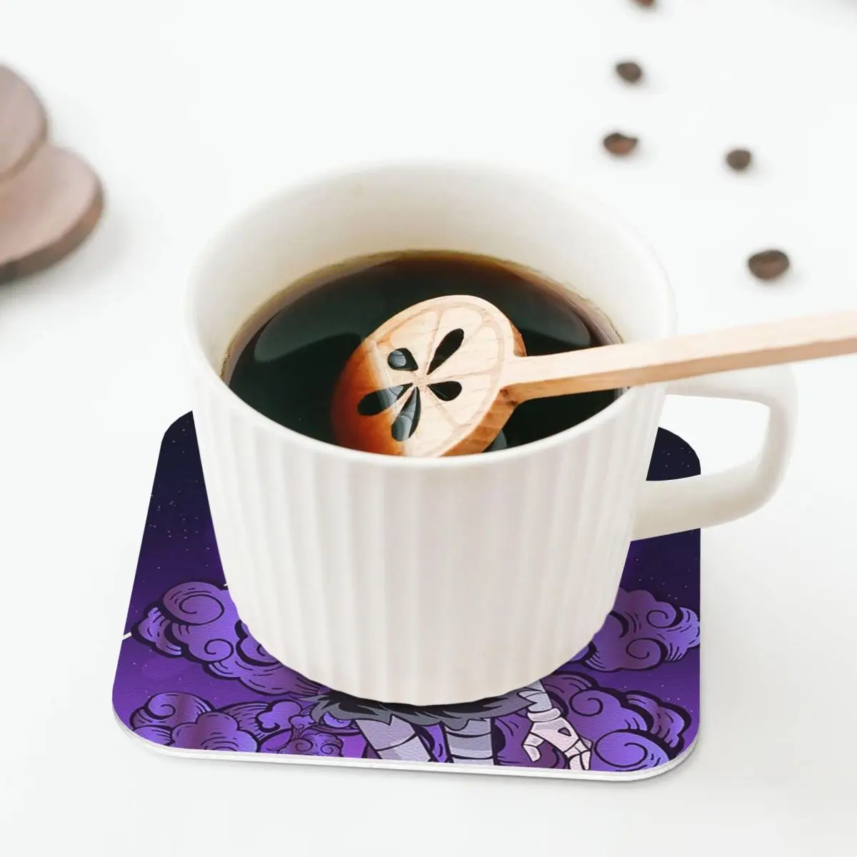 Murder Drones N And Uzi Doorman Coasters Coffee Mats Mug Cup Placemats Tableware Pads for Home Kitchen Dining Bar