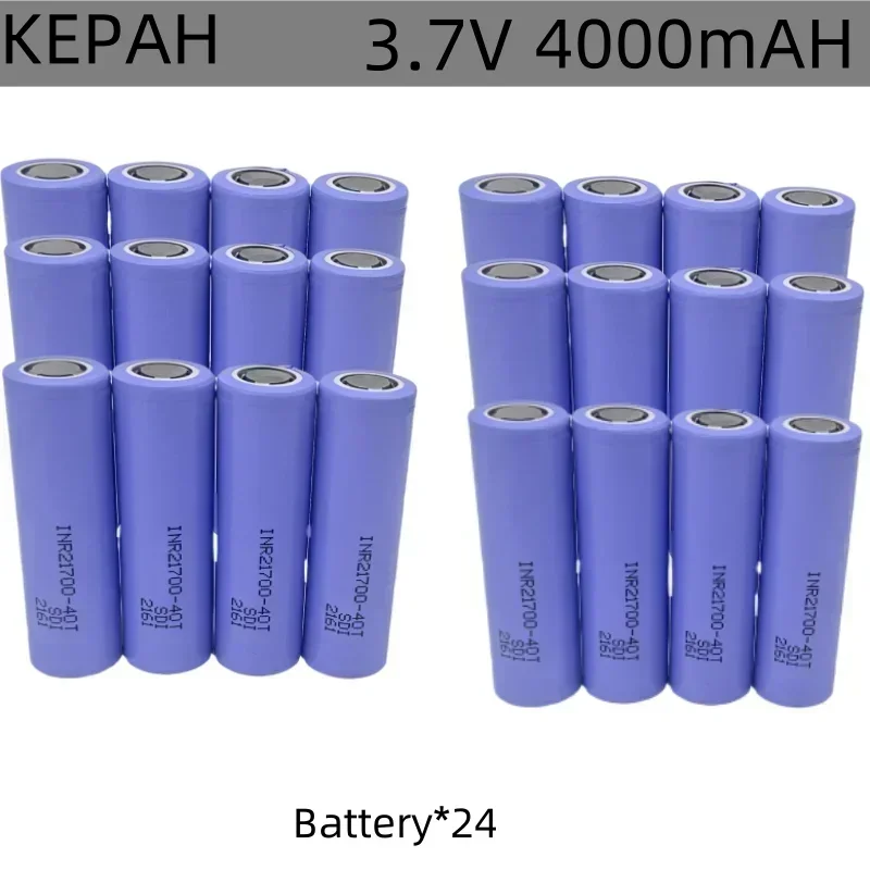 INR21700-40T batteria da 4500mAH batteria ricaricabile 3.7V 4000mAh 50A batterie agli ioni di litio ad alta scarica per utensili elettrici