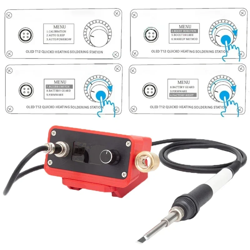 Quick Heating T12 soldering station welding iron version STC For Bauer 20V Li-ion battery T12 Digital Soldering Iron