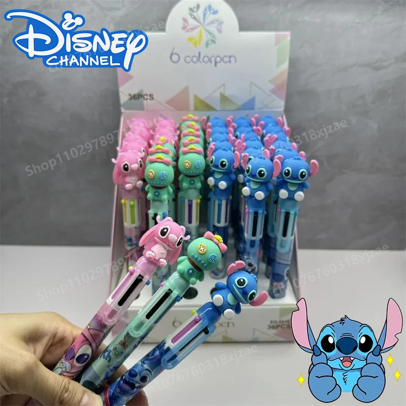 

New Disney Stitch Ballpoint Pen Cute Cartoon Lilo & Stitch Student Stationery School Opening Children Graffiti Multi-color Gifts