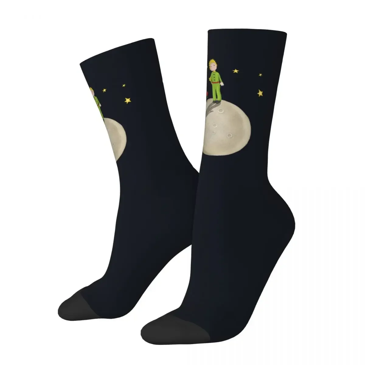 

New Male Men Socks Casual The Little Prince Sock Eating An Elephant Cartoon High Quality Women Novelty Street Style Socks Winter