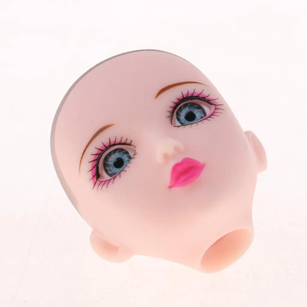 1/6 BJD Doll Head Female Practice Sculpt Vinyl Ball Jointed Doll Accessories DIY Makeup Head for Customizing