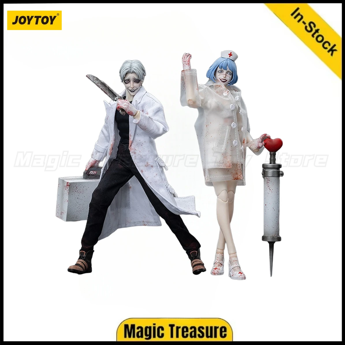 【In stock】JOYTOY Action Figure Ninth Level Society Chaos Frontline Dark Doctor & Crazy Nurse Anime Military 1/12  Model