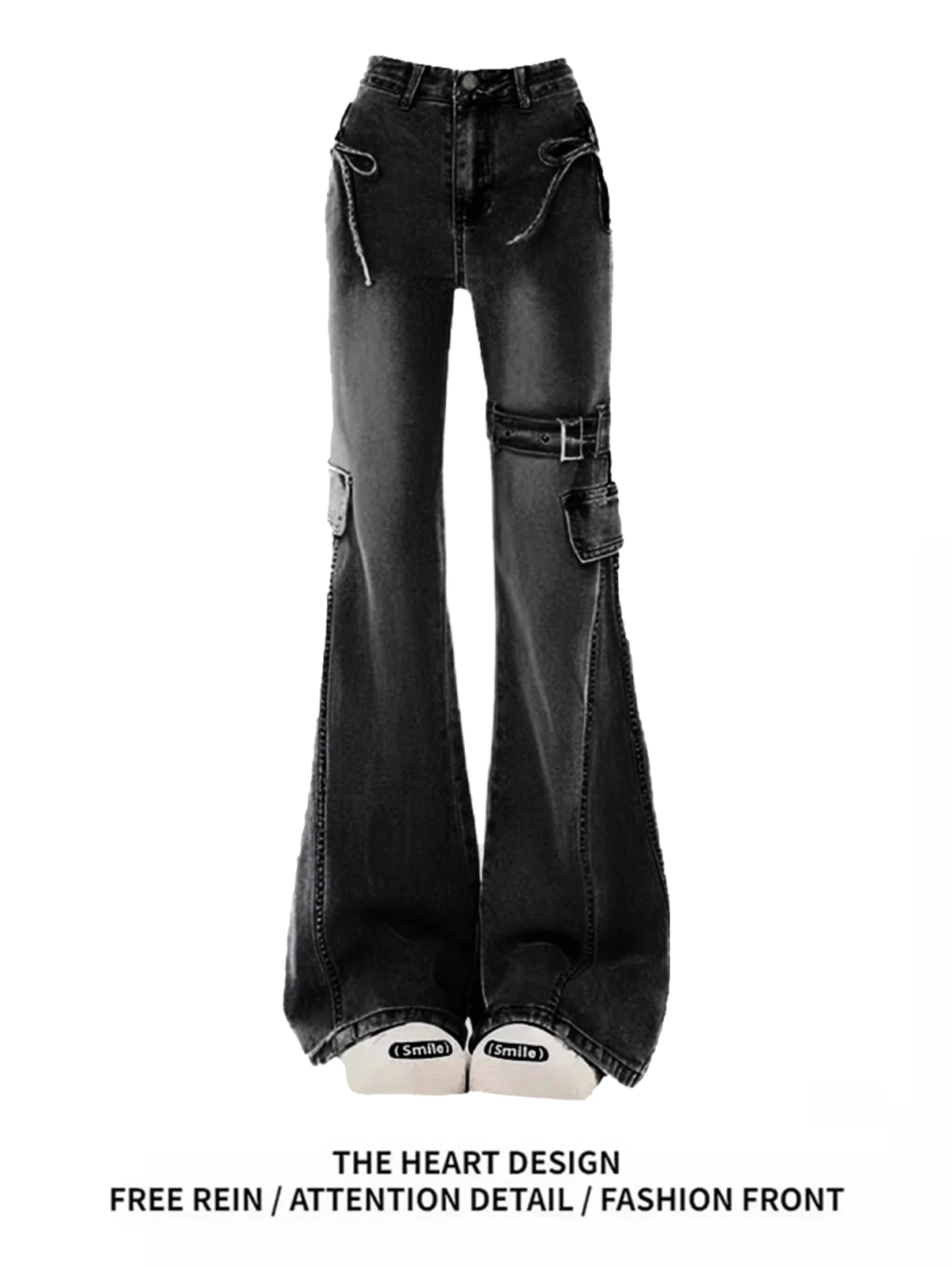 

plus Size Fce Lined Flared Denim Jeans Women High Waist Straight Leg Pants Bootcut Trousers for Pear aped Body Spring