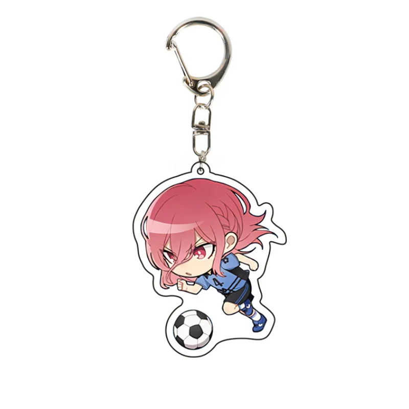 Anime Blue Lock Acrylic Keychain Cosplay Isagi Yoichi Bachira Chigiri Cartoon Keyring Ornament Backpack Pendant Bag Charm Gift