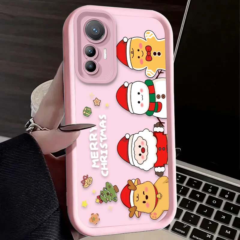 Miękkie etui Cute Father Christmas dla Xiaomi Mi 13T 12T 11T 13 12 11 Lite 5G NE POCO X6 X5 X4 GT X3 NFC F3 F4 F5 F6 M6 Pro 4G M5S