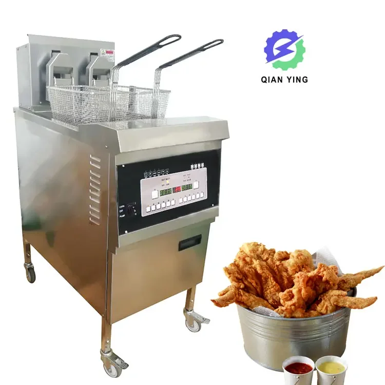 Commercial Crisp Chips Fryer Digital Control Pressure Deep Fryer Chicken Lifting