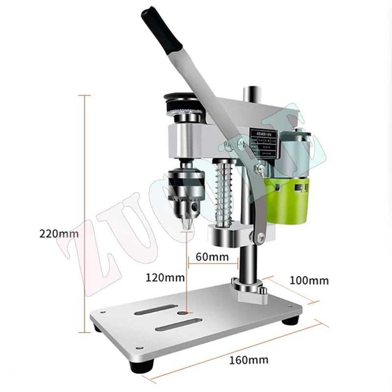 

Бытовая мини-настольная дрель DIY ремонт часов портативная настольная высокоточная электрическая дрель с переменной скоростью сверления