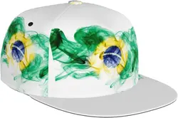 Watercolorful Brazil Flag Hat Brazilian Flag Baseball Cap Adjustable Brazil Flag Baseball Hat for Men and Women