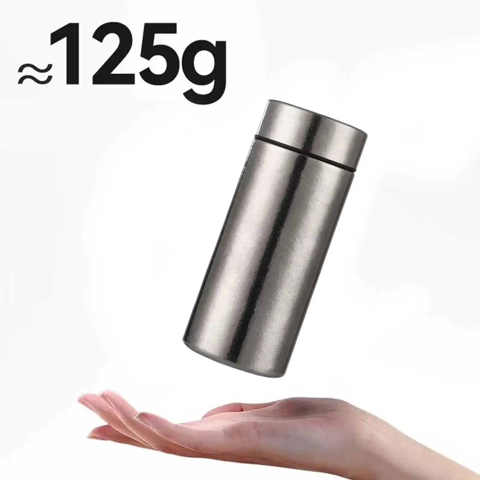 

200ml Titanium Water Bottle Leak Proof, Vacuum Insulated for Hot Cold, Hiking Picnic School Gym Cycling Outdoor