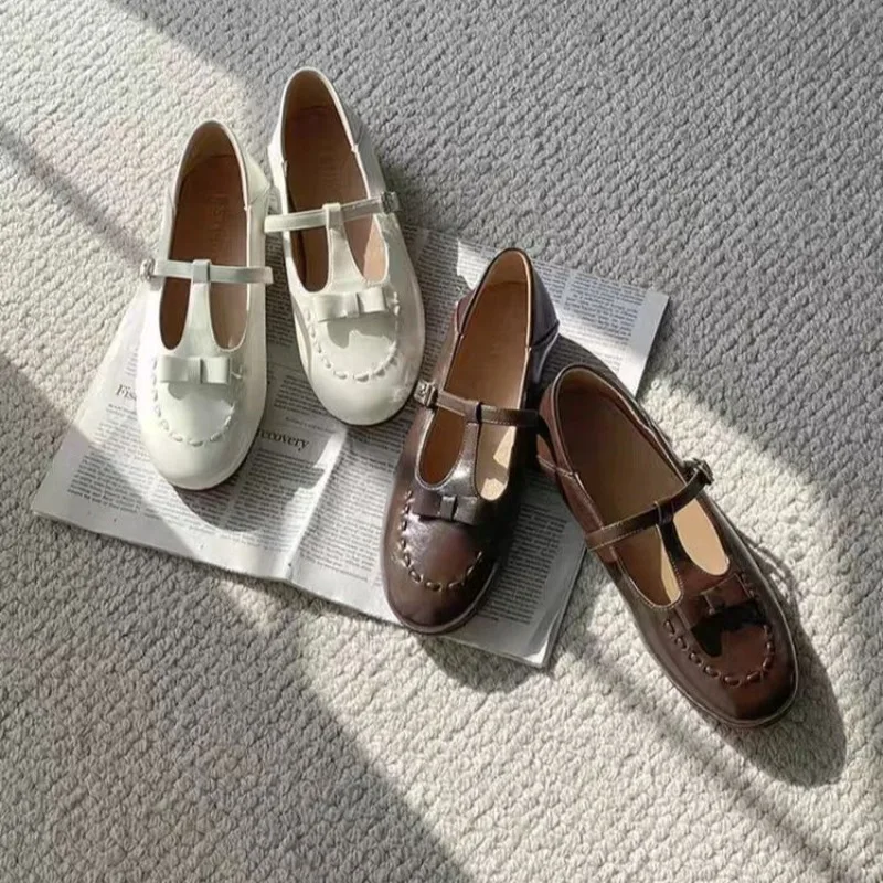 New French Roped Mary Jane Shoes 2025 Summer  White Summer Women's Shoes Breathable Versatile Flats