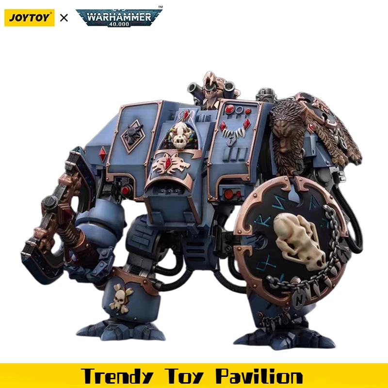 

【JOYTOY】Warhammer 40K Space Marines Space Wolves Venerable Dreadnought Brother Nis 1/18 Фигурка Модель