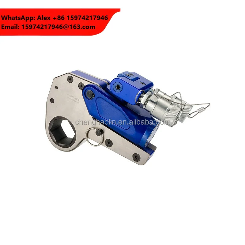 Hydraulic Tools Al-Ti Alloy Material Hexagon Cassette Square Drive Low Profile Hydraulic Torque Wrench