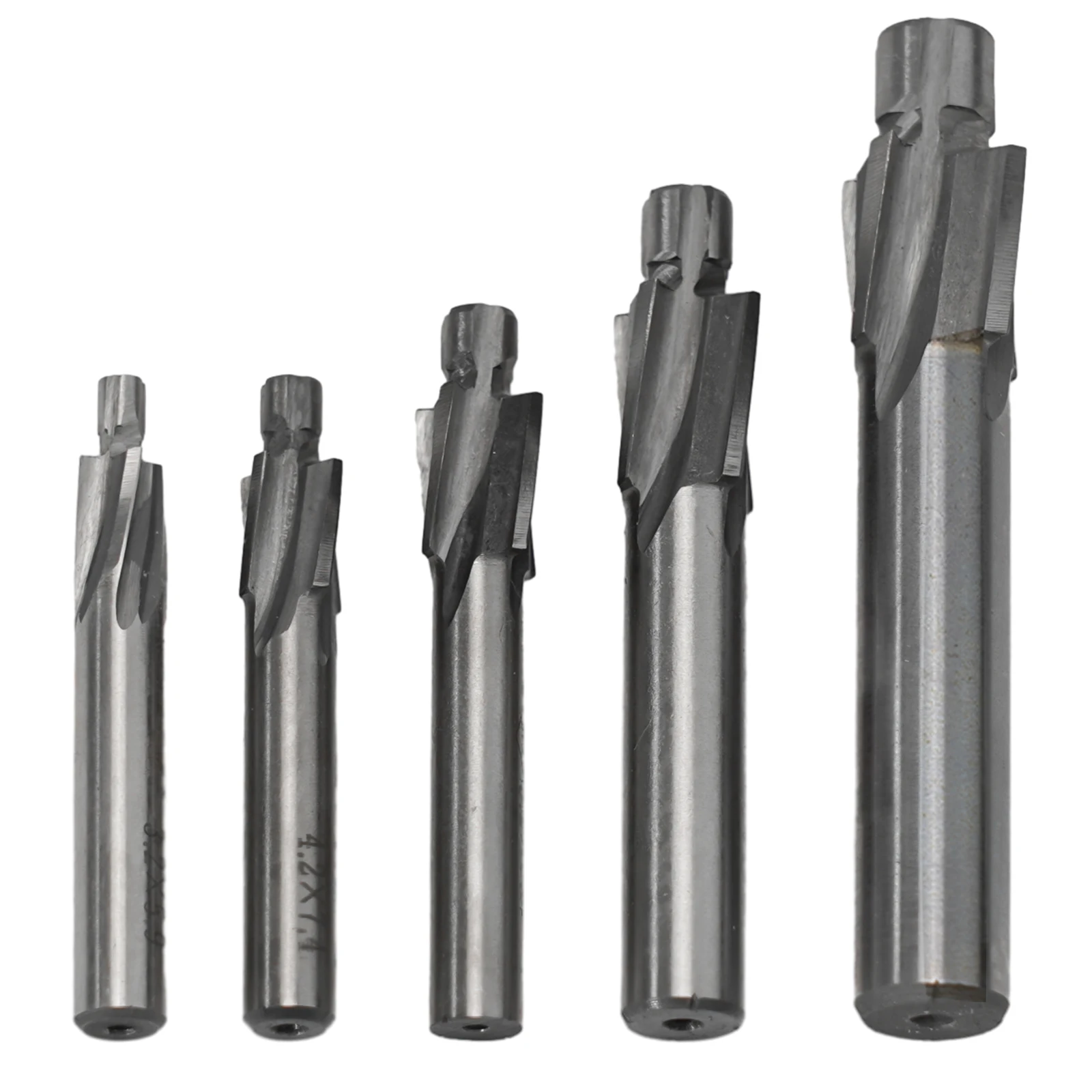 /HSS /Counterbore /End Mill M3-M8 Countersink For For Pilot Slotting Hole Drilling Metal Woodworking CNC Machining Tool 5pcs