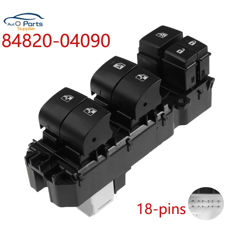 

New 84820-04090 Electric Power Window Lifter Master Control Switch For Toyota Tacoma 2016-2020 8482004090