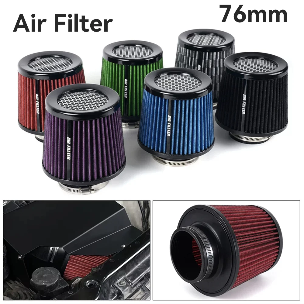 

Car Modification Air filter 76mm Intake Mushroom Head Filter Mushroom Head Air filter 3-inch Mushroom Head Air Filter