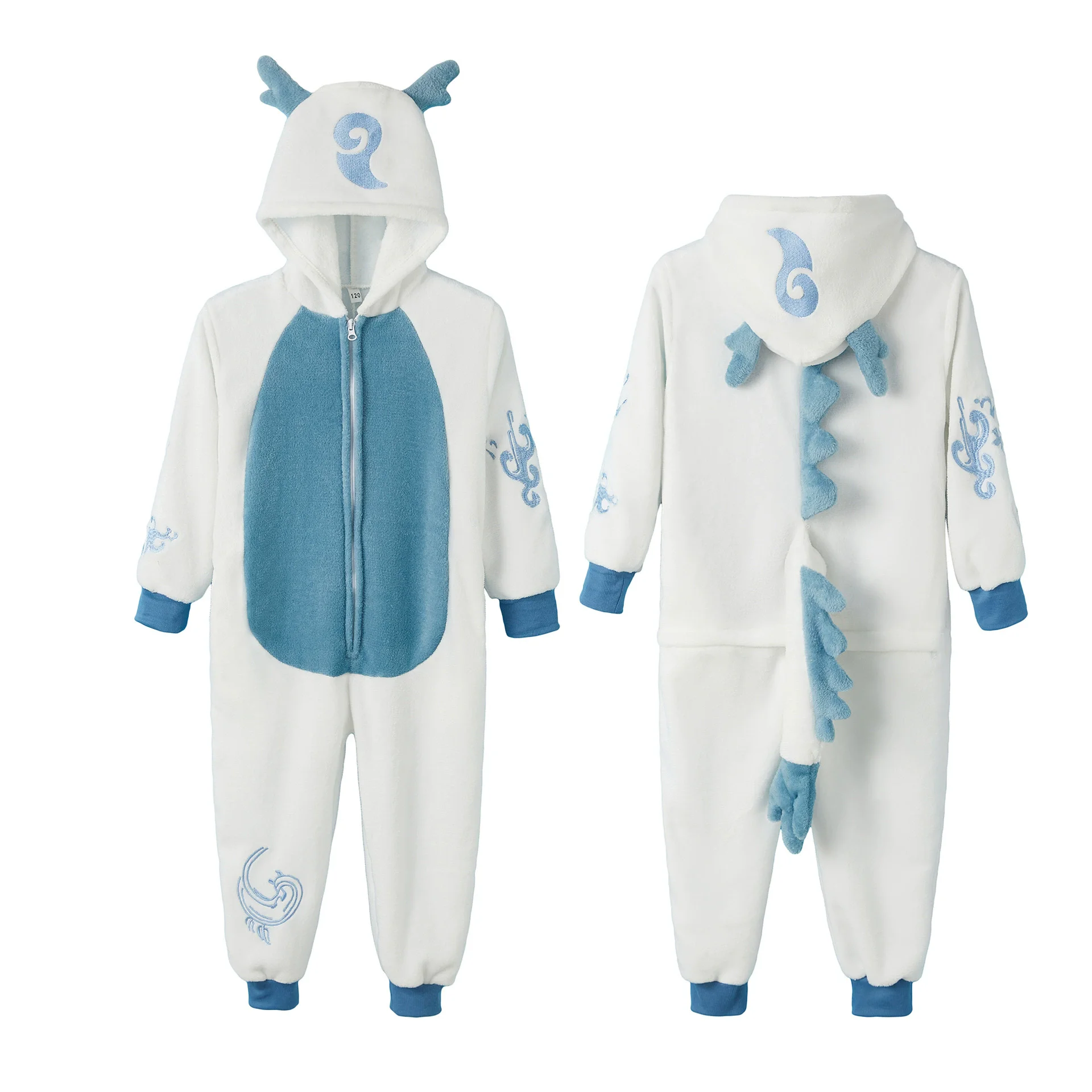 

Kigurumi Nezha Pajamas Party Cosplay Costume Flannel Aobing Onesies Game Cartoon Animal Sleepwear