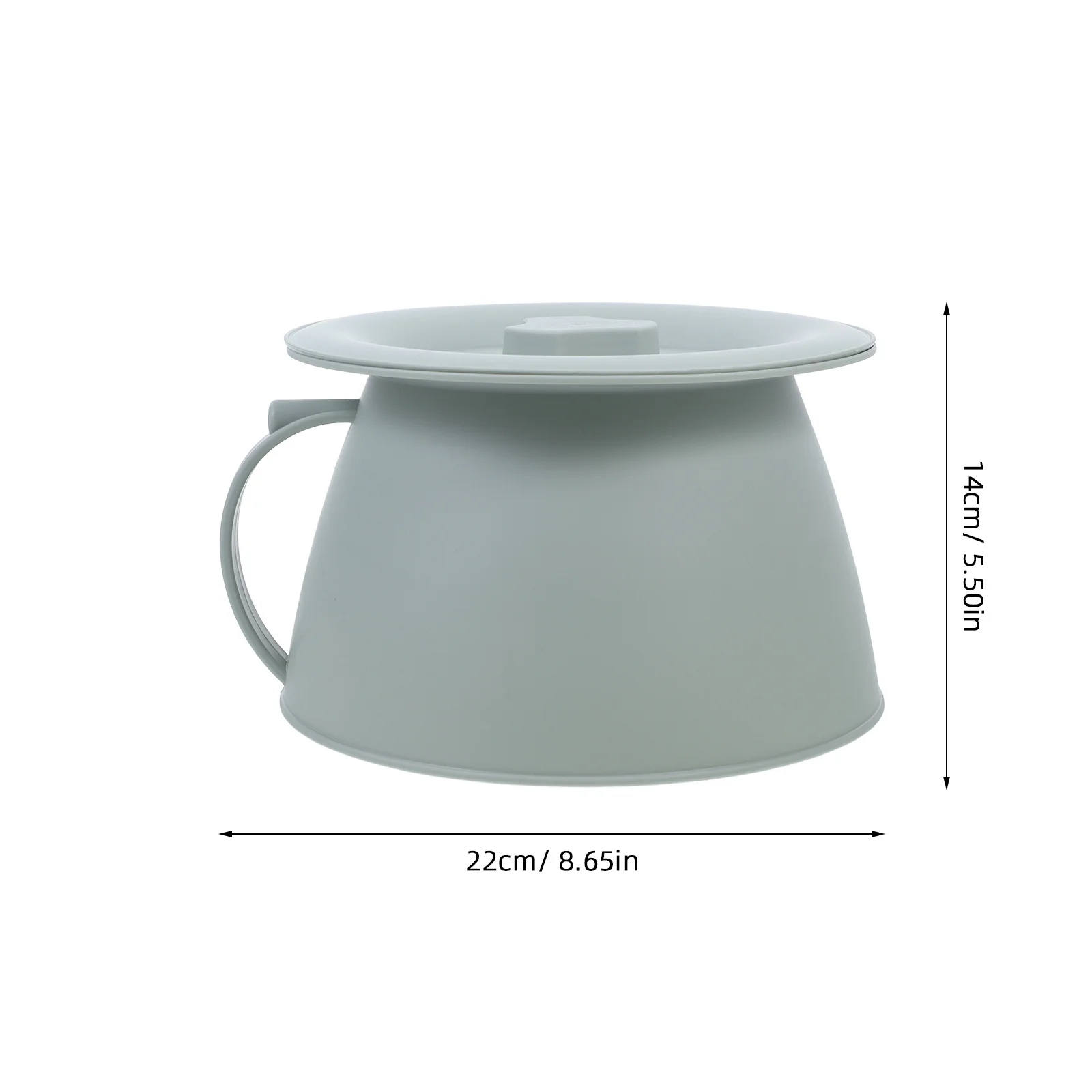 مقبض غرفة وعاء البلاستيك مبولة وعاء المرحاض المحمول المسنين مغطاة المبصقة ليلة مبولة البلاستيك المبصقة مرحاض محمول #6