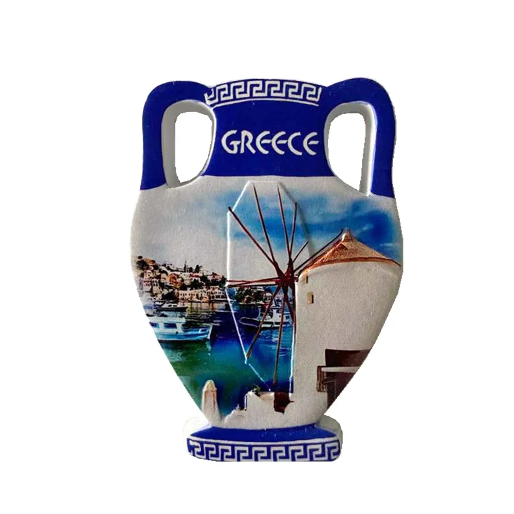 أوروبا اليونان كريت ثلاثية الأبعاد مغناطيس الثلاجة السياحة تذكارية مغناطيس الثلاجة ملصق جمع الحرف اليدوية الديكور