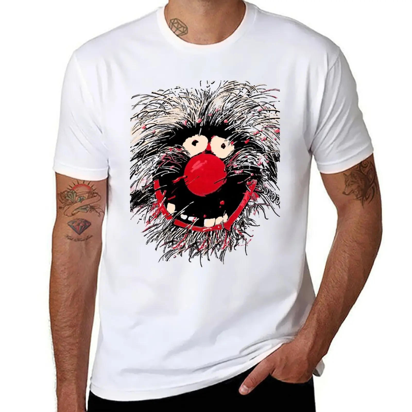 

Animal The Muppets Expressionist (From Polish The Muppet Movie Poster) Individual T-Shirt Work Utility Short Sleeve Shirt