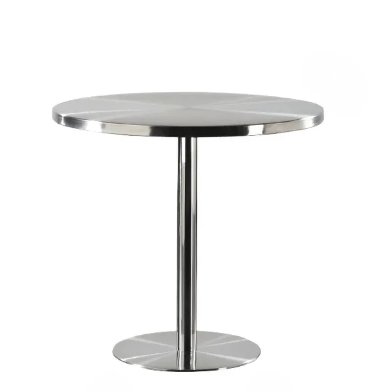 Universe Grocery Store Stainless Steel Dining Table Industrial Style Internet Celebrity Cafe Chain Barbecue Restaurant